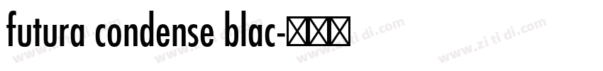 futura condense blac字体转换